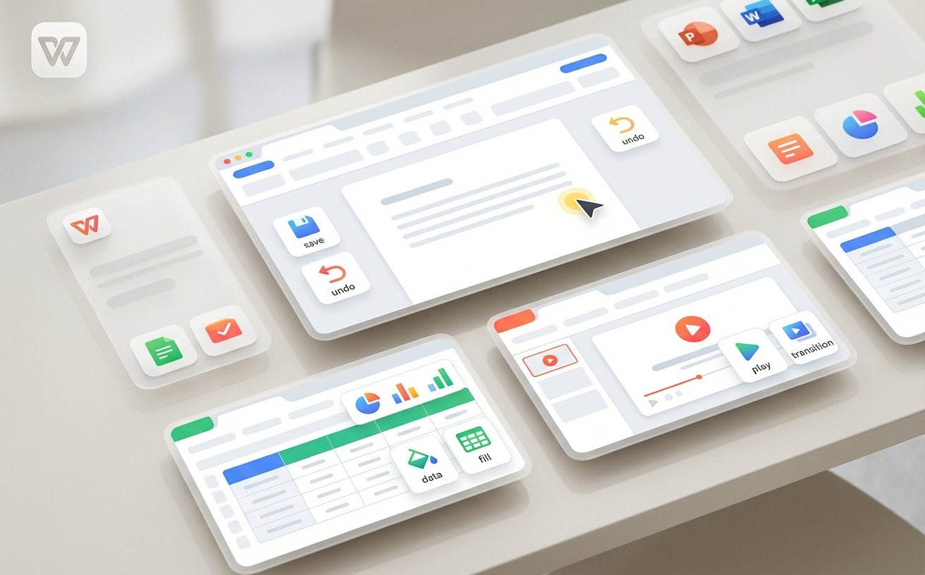 wps办公软件功能界面展示